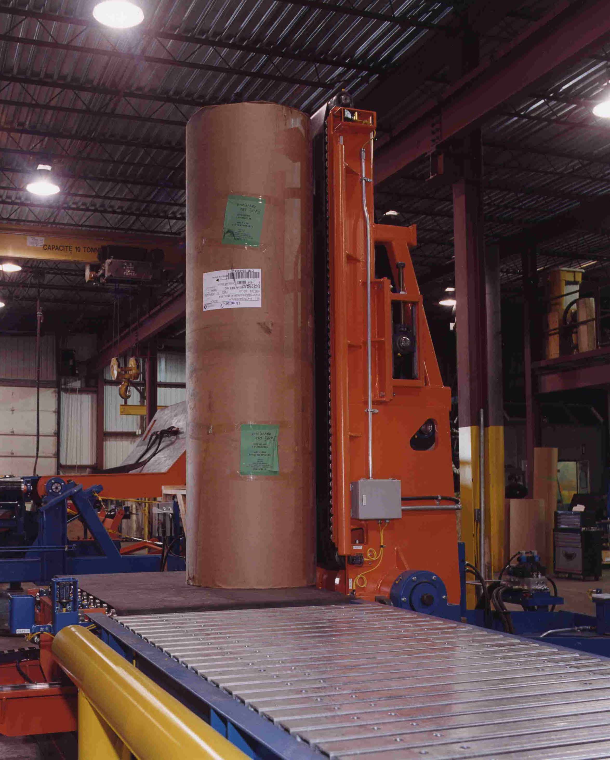 paper - roll handing - conveying systems - upender